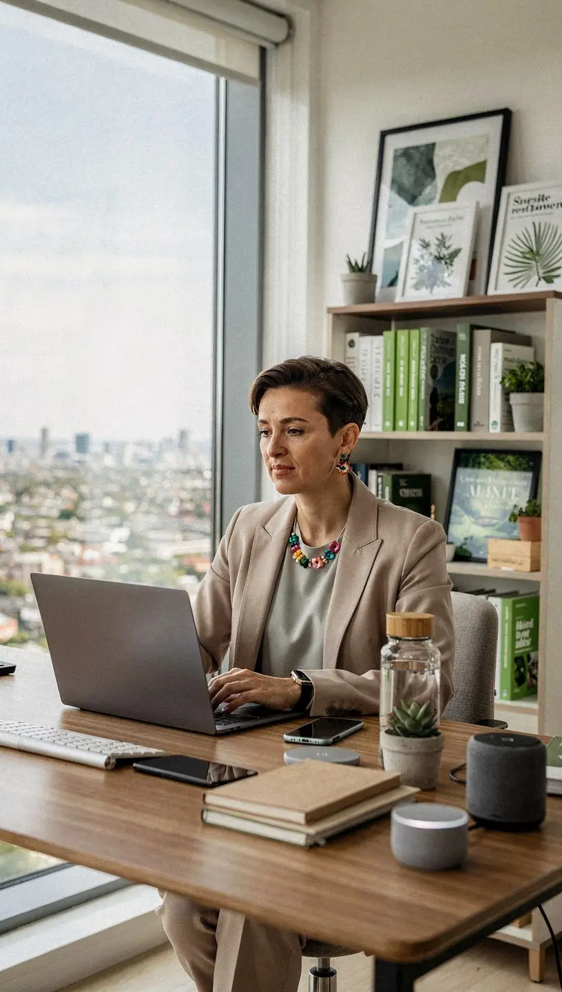 Blick auf den urbanen Garten mit nachhaltigen Pflanzen und innovativen Bewässerungssystemen.